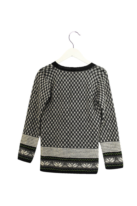 A Black Knit Sweaters from Le Petit Lucas du Tertre in size 8Y for girl. (Back View)