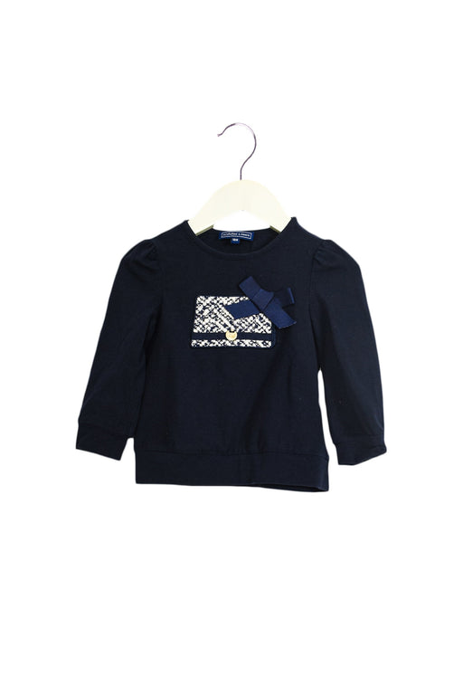 A Navy Long Sleeve Tops from Nicholas & Bears in size 12-18M for girl. (Front View)