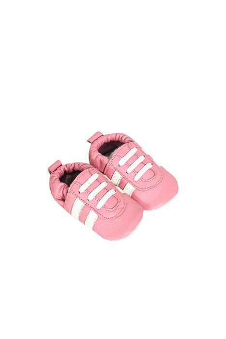 A Pink Boots & Booties from Shooshoos in size 3-6M for girl. (Front View)