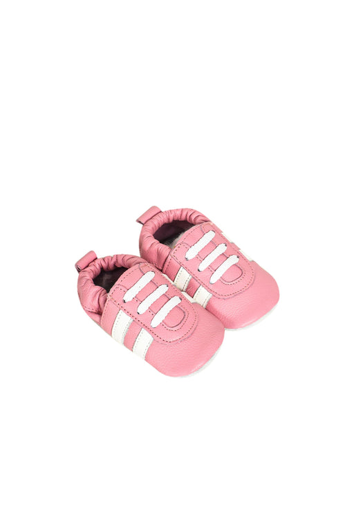 A Pink Boots & Booties from Shooshoos in size 3-6M for girl. (Front View)