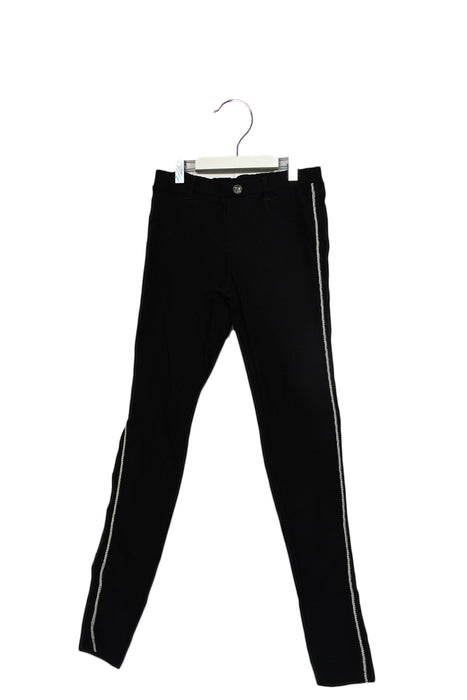 A Black Casual Pants from IKKS in size 12Y for girl. (Front View)