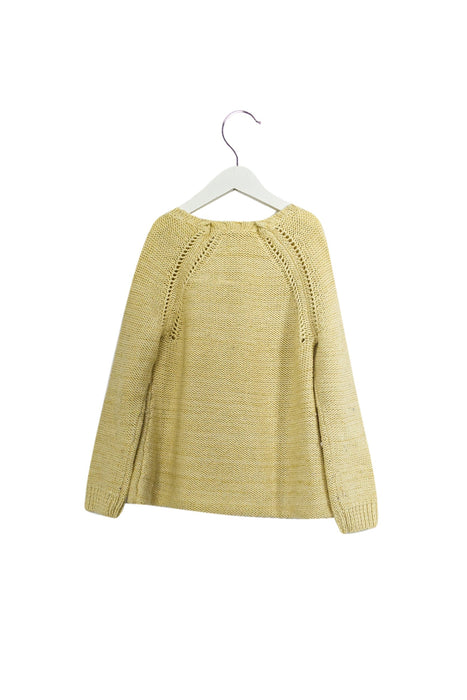 A Gold Knit Sweaters from Bonpoint in size 6T for girl. (Back View)