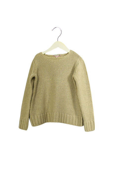 A Beige Crewneck Sweatshirts from Bonpoint in size 8Y for girl. (Front View)