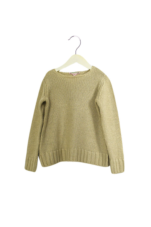 A Beige Crewneck Sweatshirts from Bonpoint in size 8Y for girl. (Front View)