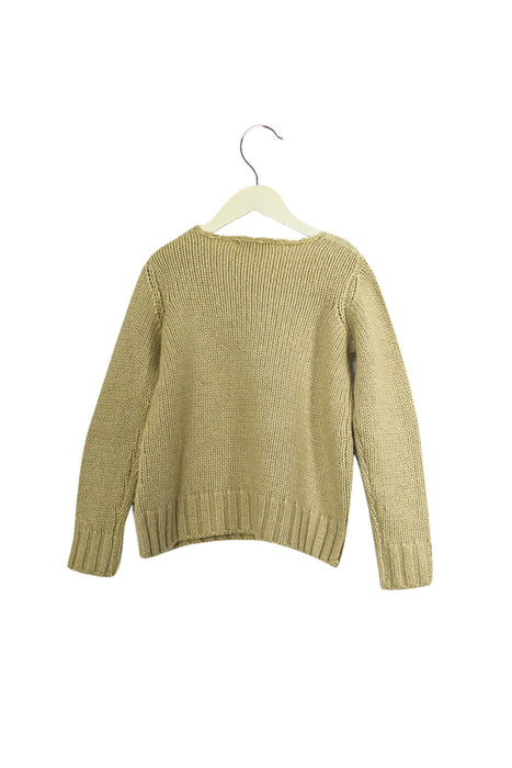 A Beige Crewneck Sweatshirts from Bonpoint in size 8Y for girl. (Back View)