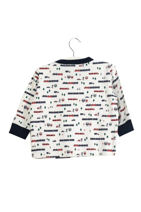 A White Separates from Familiar in size 12-18M for boy. (Back View)