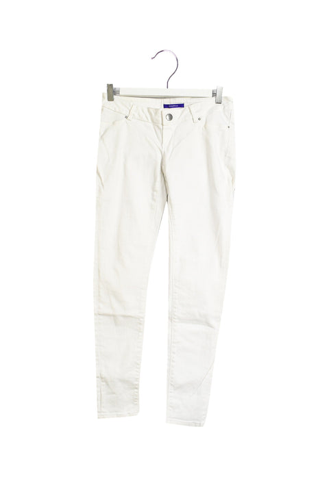 A White Jeans from Seraphine in size S for maternity. (Front View)