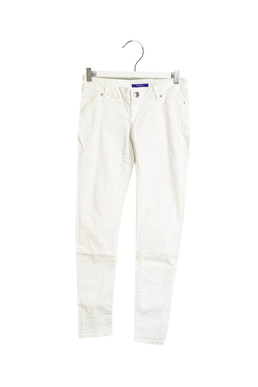 A White Jeans from Seraphine in size S for maternity. (Front View)