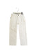 A White Jeans from Petit Bateau in size 4T for girl. (Front View)