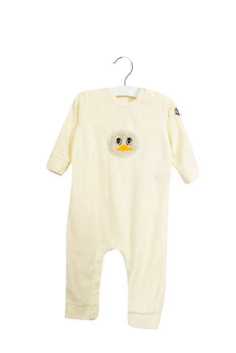 A White Long Sleeve Jumpsuits from Moncler in size 12-18M for boy. (Front View)
