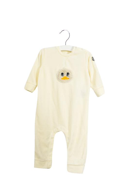 A White Long Sleeve Jumpsuits from Moncler in size 12-18M for boy. (Front View)