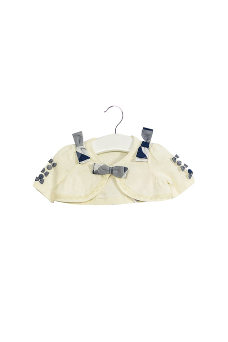 A White Cardigans from Nicholas & Bears in size 0-3M for girl. (Front View)