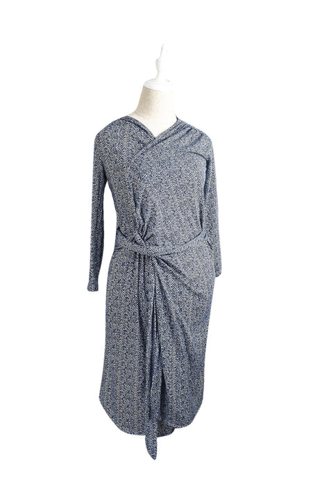 A Navy Long Sleeve Dresses from Mayarya in size S for maternity. (Front View)