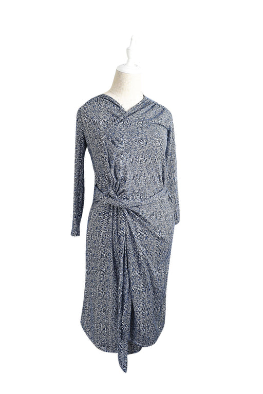 A Navy Long Sleeve Dresses from Mayarya in size S for maternity. (Front View)