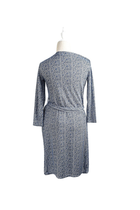 A Navy Long Sleeve Dresses from Mayarya in size S for maternity. (Back View)