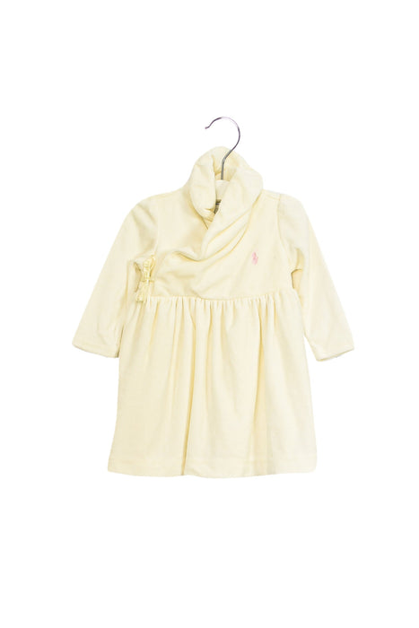 A Ivory Long Sleeve Dresses from Ralph Lauren in size 3-6M for girl. (Front View)