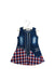 A Blue Sleeveless Dresses from Interdit de me Gronder in size 3-6M for girl. (Front View)