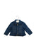 A Blue Lightweight Jackets from 3Pommes in size 6-12M for girl. (Front View)