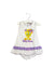 A White Sleeveless Dresses from Monnalisa in size 12-18M for girl. (Front View)