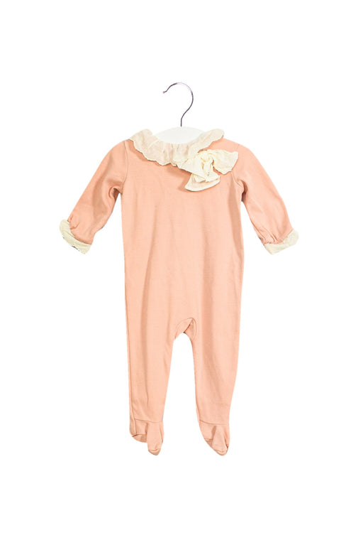 A Pink Long Sleeve Jumpsuits from Nanos in size 3-6M for girl. (Front View)