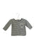 A Grey Long Sleeve Tops from 1 + in the family in size 0-3M for neutral. (Front View)