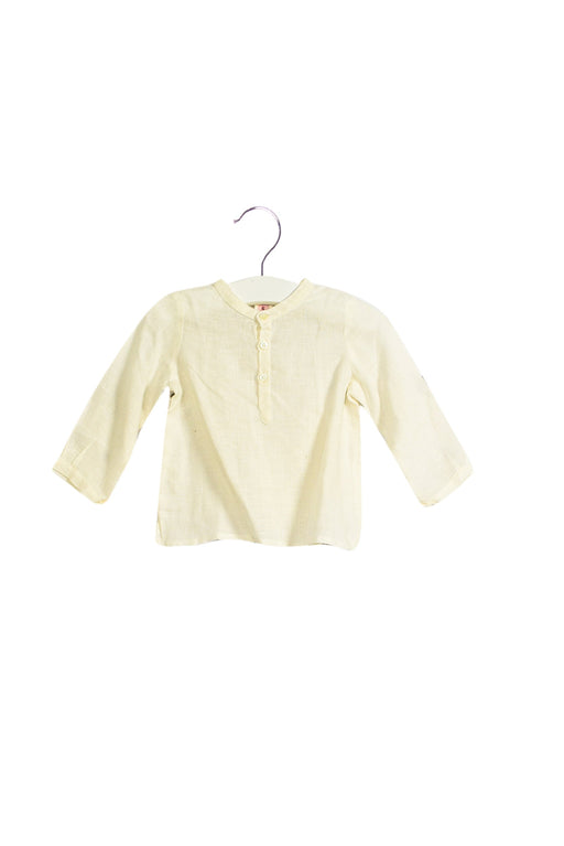 A White Long Sleeve Tops from Bonpoint in size 3-6M for boy. (Front View)