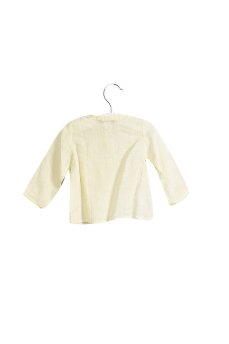 A White Long Sleeve Tops from Bonpoint in size 3-6M for boy. (Back View)