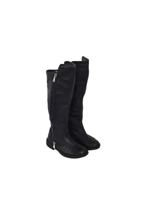 A Navy Boots & Booties from Dolce & Gabbana in size 5T for girl. (Front View)