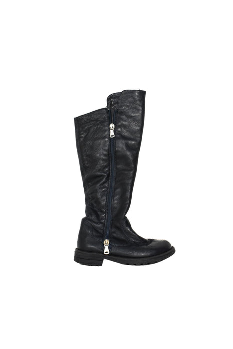 A Navy Boots & Booties from Dolce & Gabbana in size 5T for girl. (Back View)