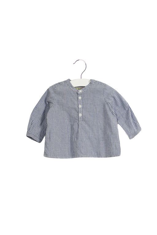 A Blue Long Sleeve Tops from Bonpoint in size 3-6M for neutral. (Front View)