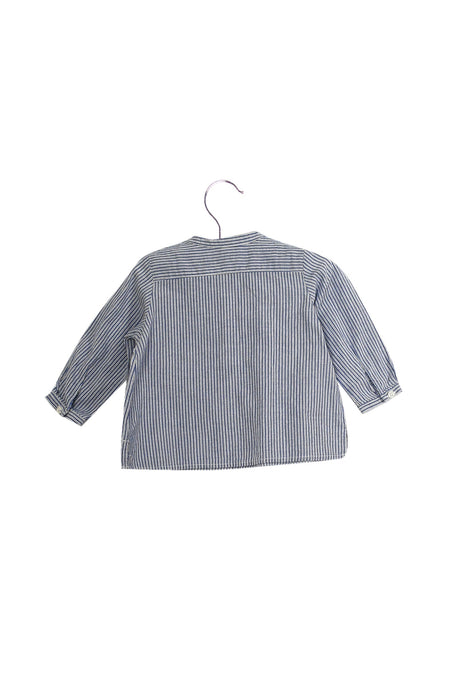 A Blue Long Sleeve Tops from Bonpoint in size 3-6M for neutral. (Back View)