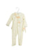 A White Long Sleeve Jumpsuits from Miniclasix in size 6-12M for girl. (Front View)