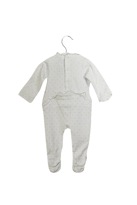A White Long Sleeve Jumpsuits from Jacadi in size 3-6M for girl. (Back View)