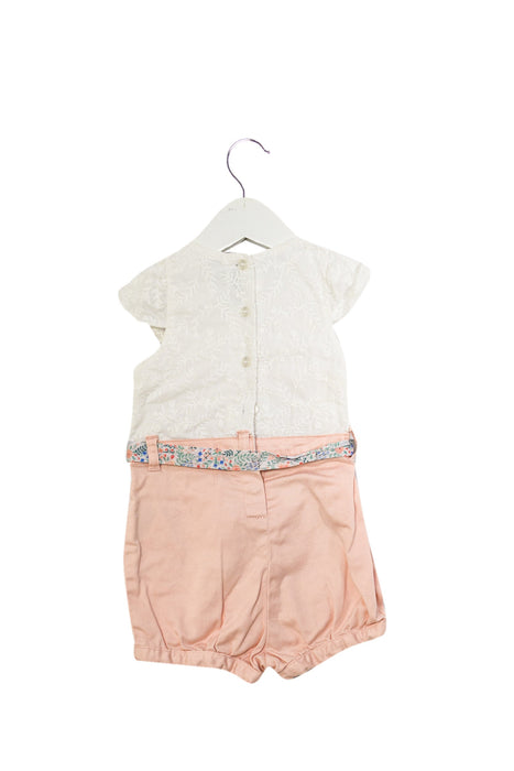 A White Rompers from Sergent Major in size 6-12M for girl. (Back View)