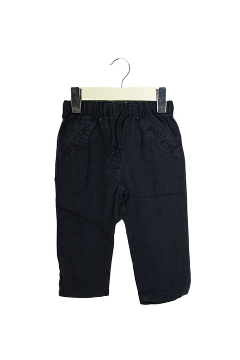 A Navy Casual Pants from Cyrillus in size 6-12M for boy. (Front View)