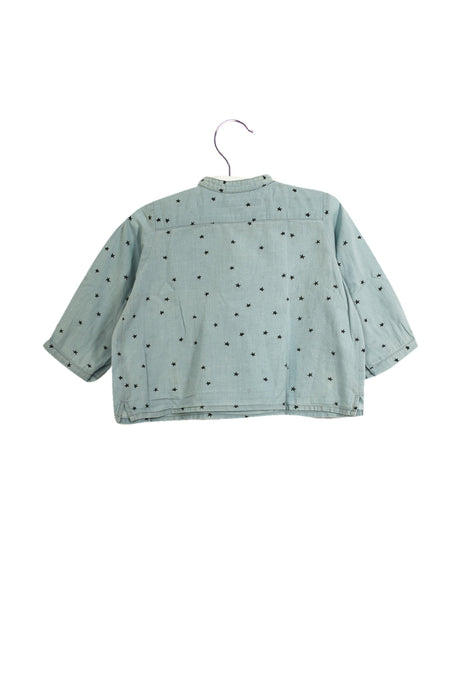 A Blue Long Sleeve Tops from Bonpoint in size 3-6M for neutral. (Back View)