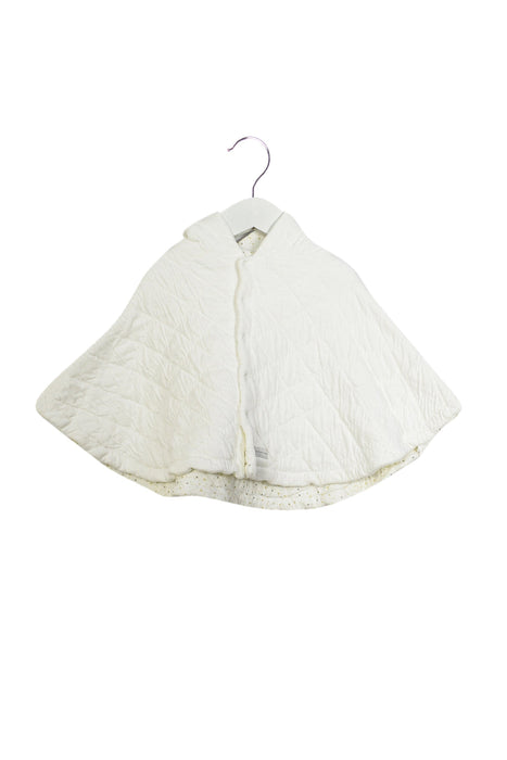 A White Capes & Ponchos from Petit Bateau in size 18-24M for girl. (Front View)