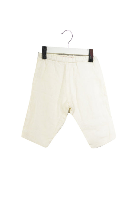 A White Casual Pants from Bonpoint in size 3-6M for girl. (Front View)
