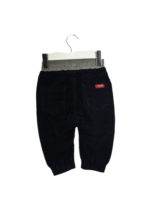 A Navy Casual Pants from Seed in size 3-6M for boy. (Back View)
