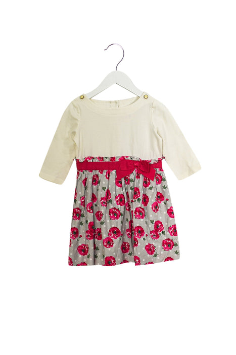 A White Long Sleeve Dresses from Janie & Jack in size 2T for girl. (Front View)