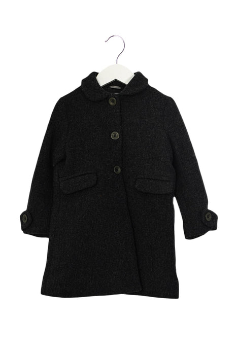 A Grey Coats from Jacadi in size 3T for girl. (Front View)