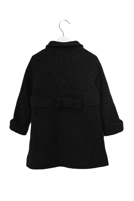 A Grey Coats from Jacadi in size 3T for girl. (Back View)