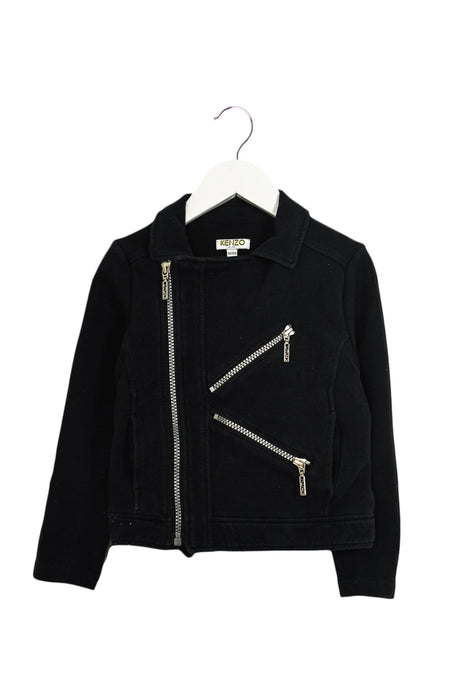 A Black Lightweight Jackets from Kenzo in size 4T for girl. (Front View)