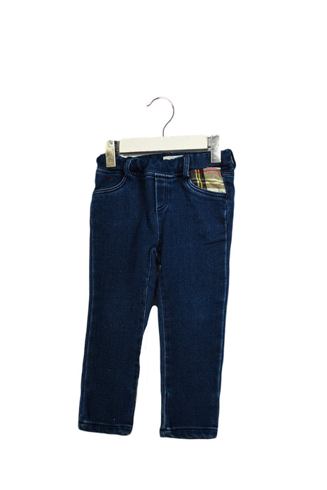 A Blue Jeggings from Nanos in size 12-18M for girl. (Front View)