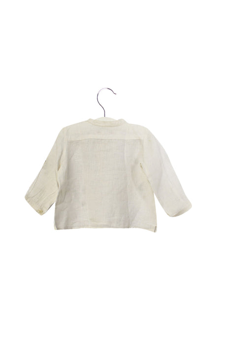 A Ivory Long Sleeve Tops from Bonpoint in size 6-12M for neutral. (Back View)