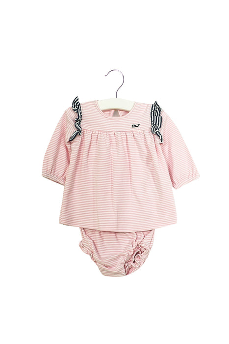 A Pink Dress Sets from Vineyard Vines in size 0-3M for girl. (Front View)