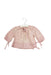 A Pink Long Sleeve Tops from Kaloo in size 3-6M for girl. (Front View)