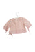 A Pink Long Sleeve Tops from Kaloo in size 3-6M for girl. (Back View)