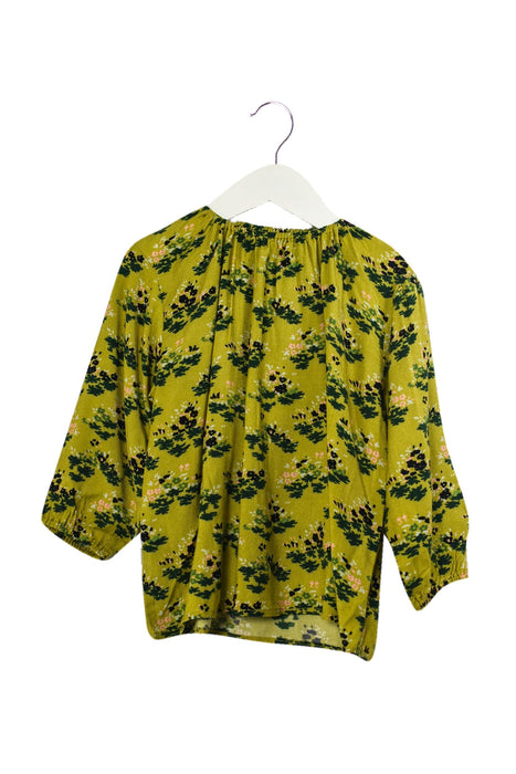 A Yellow Long Sleeve Tops from Caramel in size 3T for girl. (Front View)