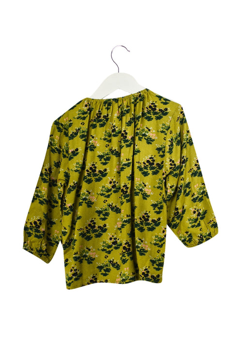 A Yellow Long Sleeve Tops from Caramel in size 3T for girl. (Back View)